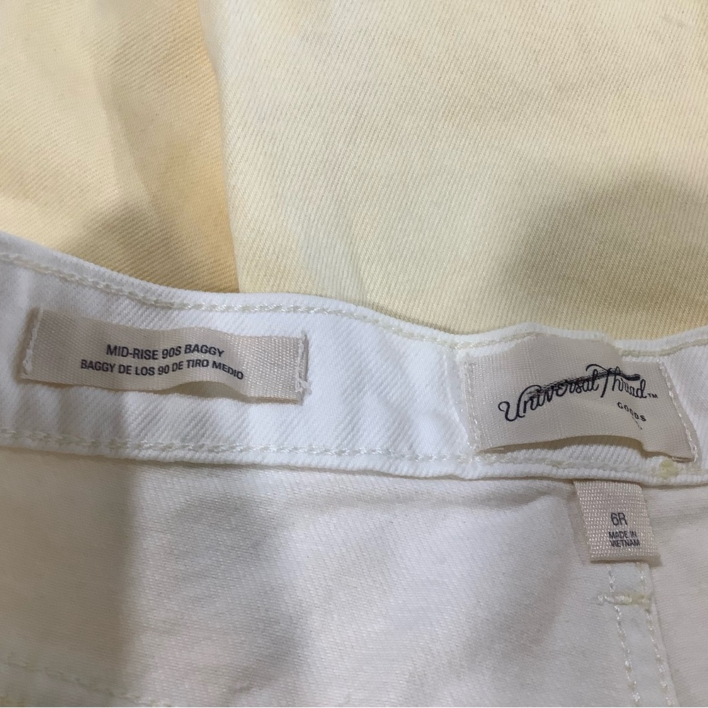 Universal thread baggy  leg 90’s mid rise yellow size 6 R. NWT. - Picture 10 of 14